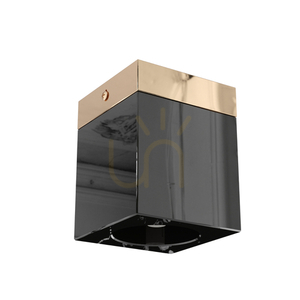 Stropní svítidlo Cubo Nero Gold Open Design Highlights černé zlaté GU10 small 0