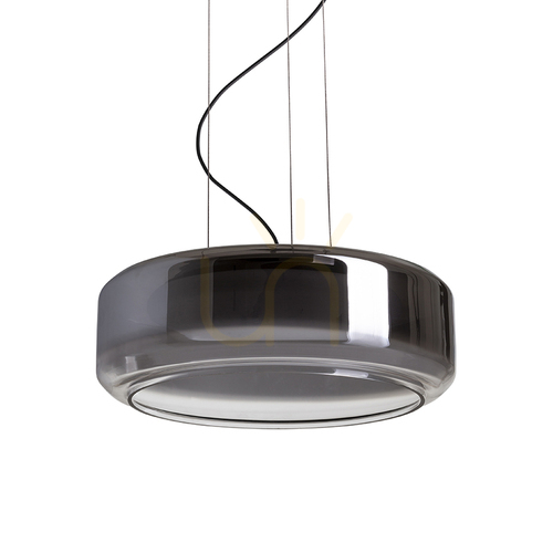 Kontrola Závěsné svítidlo Rendl NAOMI 35 LED R14400, kouřové a mléčné sklo, černé