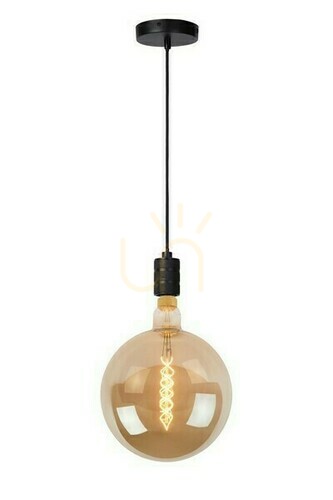 Kontrola Závěsné svítidlo Lucide Jova černé E27 60W 08426/01/30