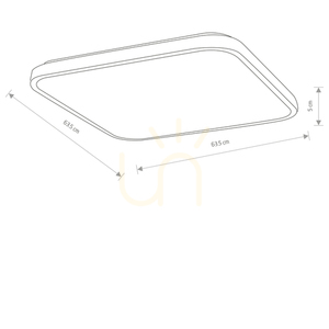 AGNES SQUARE LED PRO Plafond 10993 Nowodvorski small 5