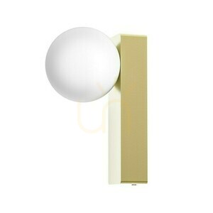 Nástěnné svítidlo Open Design Highlights Boletta IP44 bílý opál saténové zlato G9 small 2