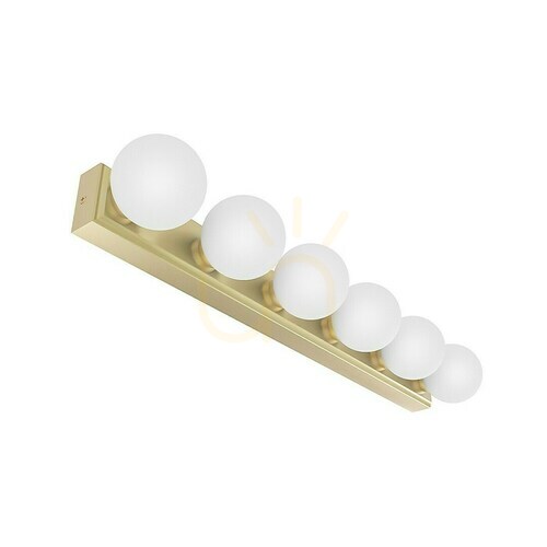 Kontrola Nástěnné svítidlo Merino Open Design Highlights bílé opálové, saténové zlato IP44 G9 6x