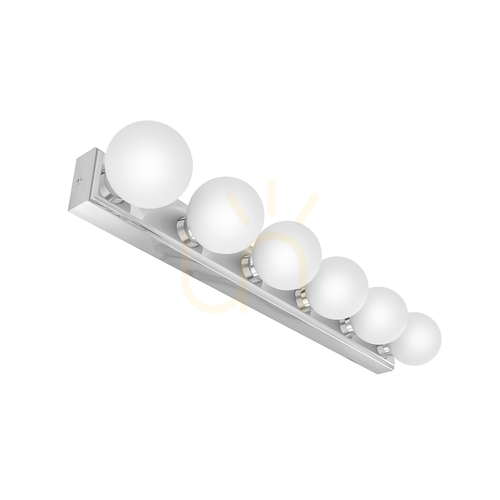 Kontrola Nástěnné svítidlo Merino Open Design Highlights bílé opálové chrom IP44 6xG9