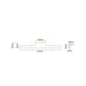 Nástěnné svítidlo Open Design Highlights Luce LED IP44 bílá saténová zlatá 3000K 615 mm small 3