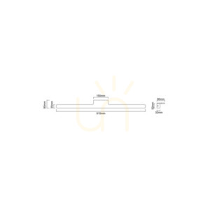 Nástěnné LED svítidlo Luce Open Design Highlights bílá/zlatá 915 mm IP44 3000K small 3