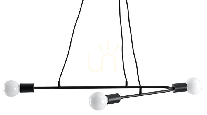 Náhled Závěsné svítidlo ASTRAL 3 černé Sollux Závěsné svítidlo ASTRAL 3 černé Sollux