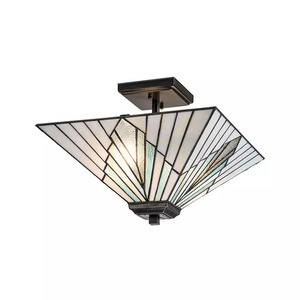 Závěsné / stropní svítidlo s odsazením Alderley - 2 světelné zdroje - vintage bronz Elstead small 6