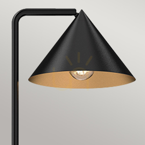 Kontrola Stojací lampa Remyck - 1 světelný zdroj - matná černá Elstead