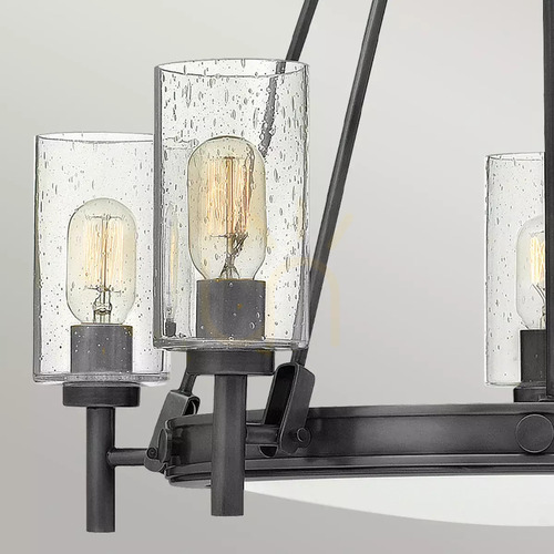 Kontrola Lustr Collier - 5 světelných zdrojů - Oxidovaná černá Elstead