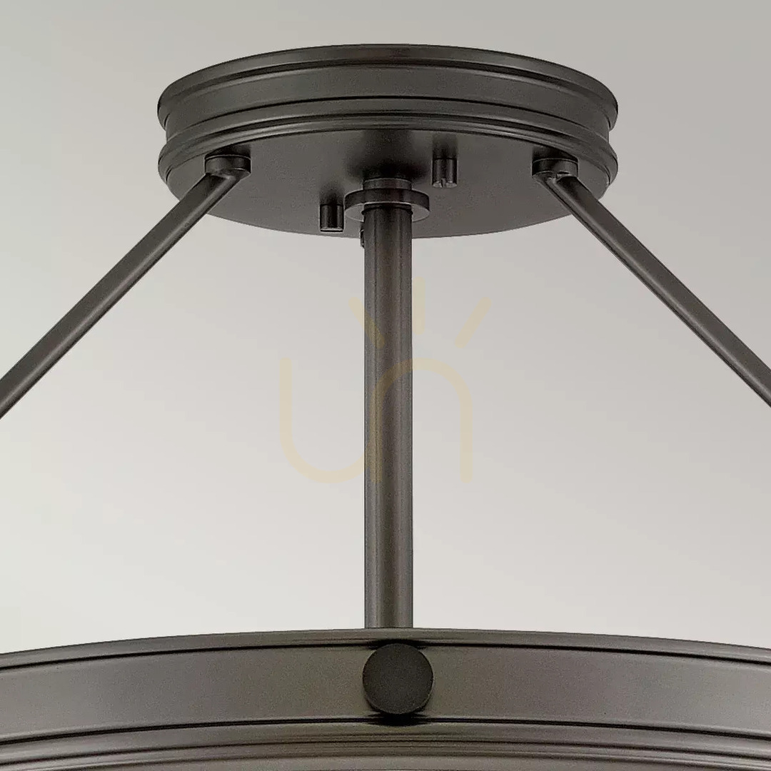 Pohled Střední poloplášť Collier - 4 světelné zdroje - Zhášecí černá Elstead Střední poloplášť Collier - 4 světelné zdroje - Zhášecí černá Elstead