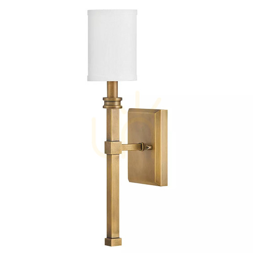 Kontrola Nástěnné svítidlo Moore - 1 zdroj světla - mosaz Heritage Brass Elstead