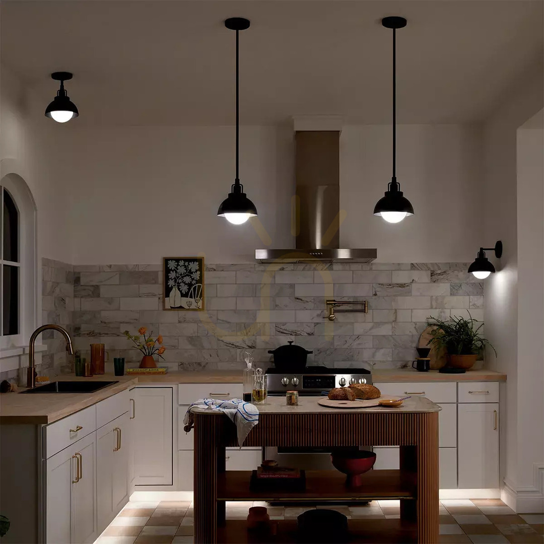 Pohled Nástěnné svítidlo, Semi-Plafond, Závěsné svítidlo Niva - 1 světelný zdroj - černá Elstead Nástěnné svítidlo, Semi-Plafond, Závěsné svítidlo Niva - 1 světelný zdroj - černá Elstead