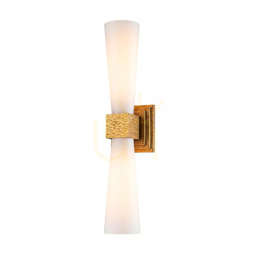 Kontrola Nástěnné svítidlo Kristy - 2 světelné zdroje - Faded gold Elstead