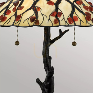 Stolní lampa Whispering - 2 světelné zdroje - Valiant bronz Elstead small 1
