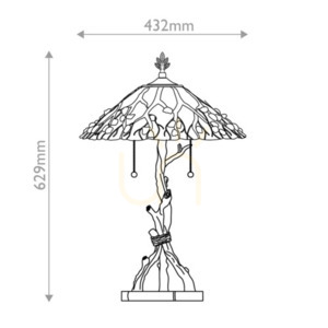Stolní lampa Whispering - 2 světelné zdroje - Valiant bronz Elstead small 5