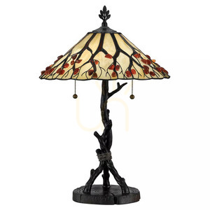 Stolní lampa Whispering - 2 světelné zdroje - Valiant bronz Elstead small 0