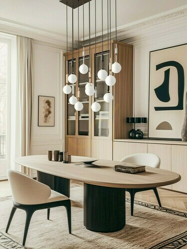Kontrola Závěsná lampa Ero 12x G9 8W bílý opál chrom černá zlatá Open Design Highlights