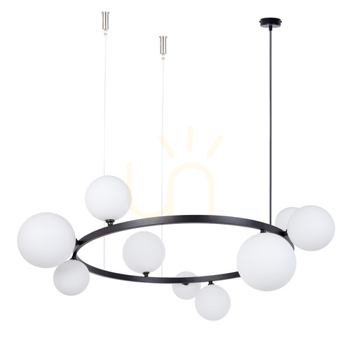 Kontrola Lustr Sigma BOLERO 9 černý/bílý G9 41320