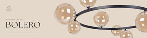 Lustr Sigma BOLERO 6 černý/amber sklo G9 41322 small 1