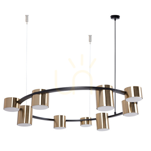 Kontrola Lustr Sigma KODO 9 černý/zlatý 72 cm, GX53, SKU 41332