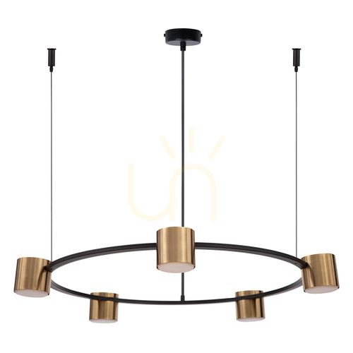 Kontrola Lustr Sigma KODO 5 černý/zlatý 72 cm GX53 41329