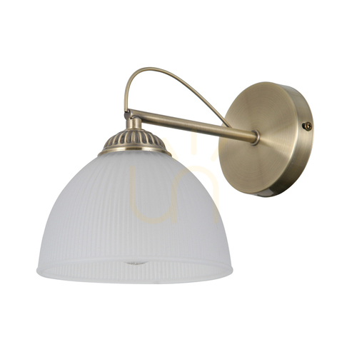 Kontrola Nástěnné světlo Italux Moreti mosazné bílé E27 WL-40623-1-AB