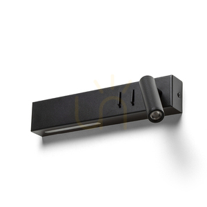 Spot Rendl R14524 Odeon Led Spot Lamp, Over Bed Black small 4