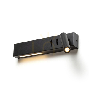 Spot Rendl R14524 Odeon Led Spot Lamp, Over Bed Black small 0