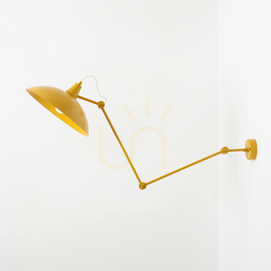 Stropní a nástěnné svítidlo Aldex Melos Mustard hořčicově žluté E27 808PL_G14 small 2