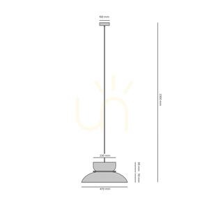 Závěsné svítidlo Aldex Aldo 47 cm, lesklá bílá a tlumená modrá, 1152G2_16_J small 4