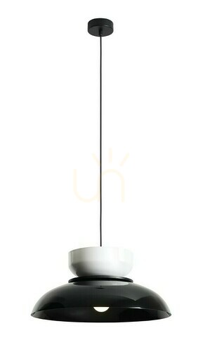 Kontrola Závěsné svítidlo Aldex Aldo černý lesk bílý lesk 47 cm 1152G3_2_C