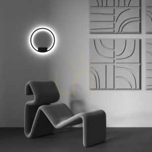 Nástěnné svítidlo RIM MOD058WL-L25BK Maytoni černý prstenec Ø40 cm LED 23 W 3000/4000 K small 1