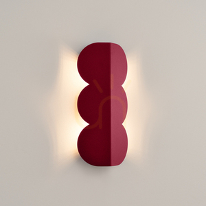 Nástěnné svítidlo BISCUIT burgundy small 2