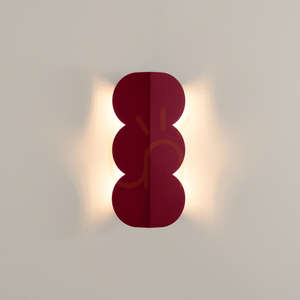 Nástěnné svítidlo BISCUIT burgundy small 6