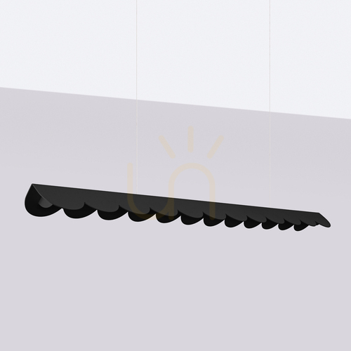 Kontrola BISCUIT černá závěsná lampa LED 3000K