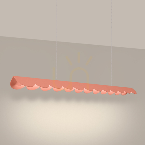 Kontrola Závěsné svítidlo Thoro BISCUIT 130 broskvové LED 3000 K 16 W 131 cm