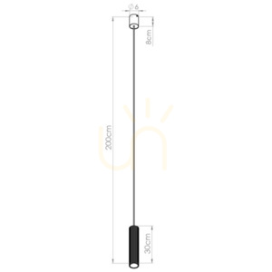 IVAR 1 broskvová závěsná lampa LED 3000K small 1