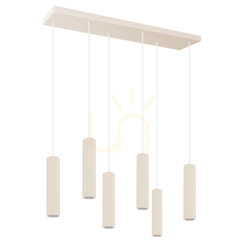 Kontrola IVAR 6L béžová LED 4000K závěsná lampa