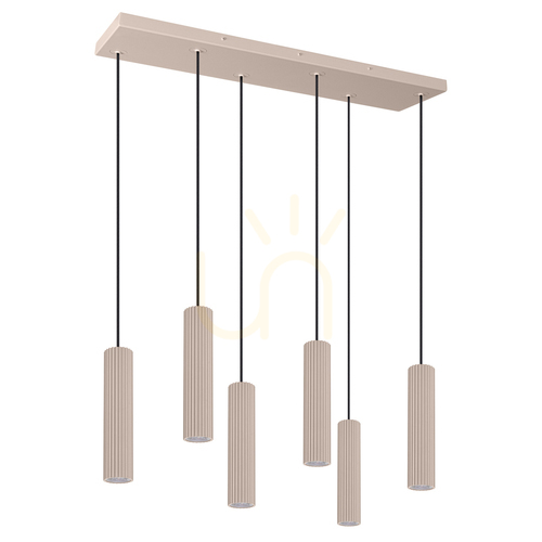 Kontrola Závěsné svítidlo IVAR 6L taupe LED 4000K