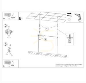 Závěsné LED svítidlo BISCUIT 16W 3178lm 4000K CRI98 vínové 131 cm TH.657 Thoro small 10