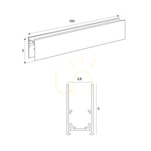 Úhlový držák 90° pro přípojnice Max Light MAX NT0013 černý hliník small 1