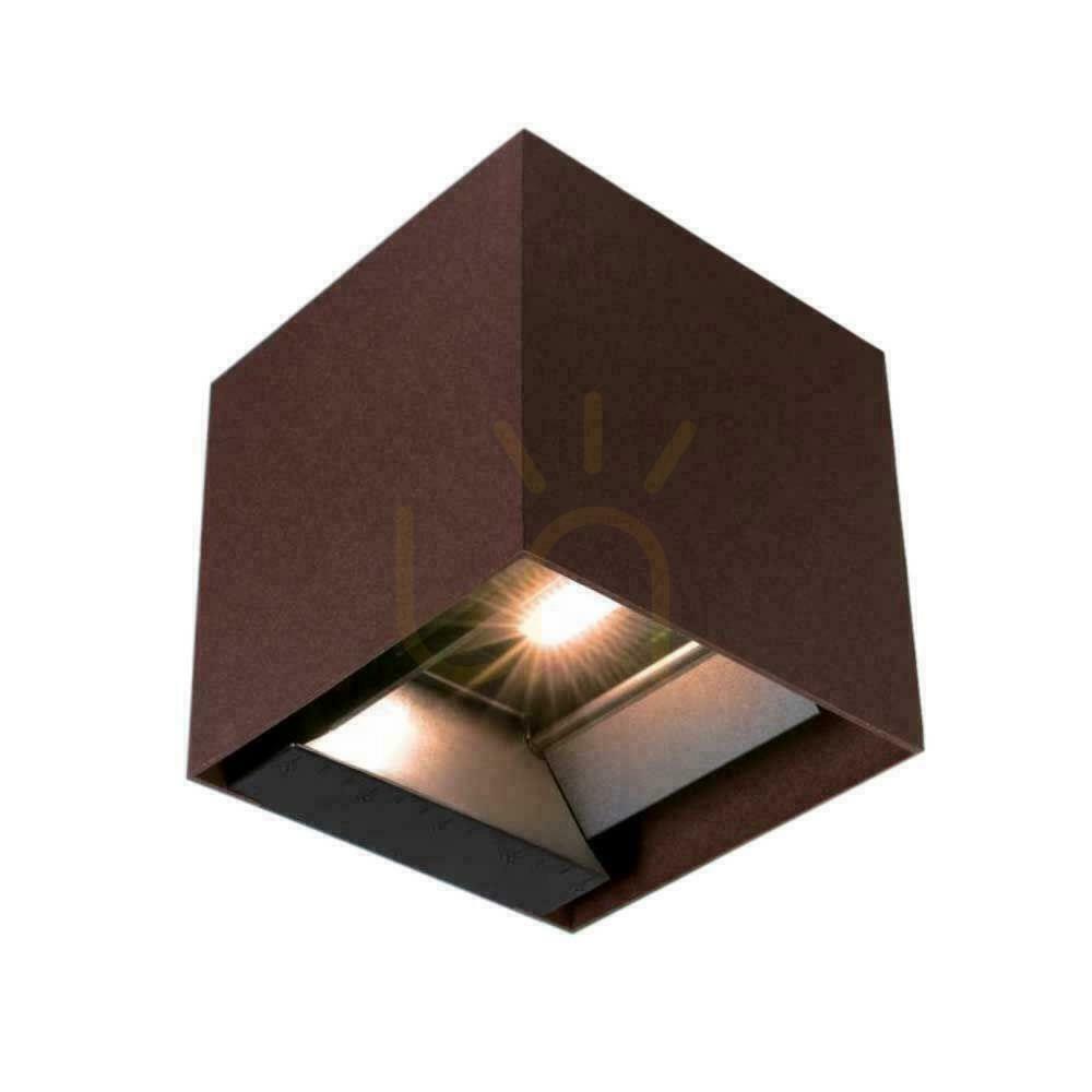 Kontrola V-TAC 9W LED COB Corten Bronze Cube 15x15cm IP65 Solární nástěnné svítidlo VT-409CCT 3000K-4000K-5000K 800lm Senzor pohybu V-TAC 9W LED COB Corten Bronze Cube 15x15cm IP65 Solární nástěnné svítidlo VT-409CCT 3000K-4000K-5000K 800lm Senzor pohybu