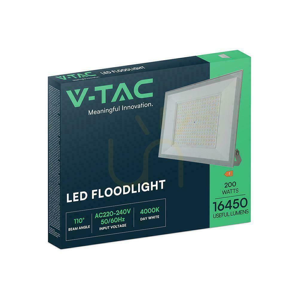 Náhled V-TAC 200W LED SMD projektor 6500K bílý VT-44208 6500K 16450lm. V-TAC 200W LED SMD projektor 6500K bílý VT-44208 6500K 16450lm.