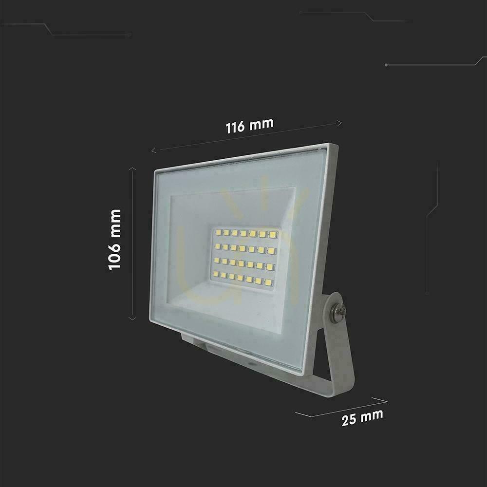 Zobrazit V-TAC LED projektor 20W LED SMD 4000K White VT-44022 4000K 1510lm. V-TAC LED projektor 20W LED SMD 4000K White VT-44022 4000K 1510lm.