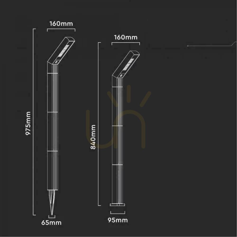 Zobrazit V-TAC Solární LED zahradní tyč 1,7W 2v1 Base+Pin Drive 85cm VT-10185 3000K-4000K-6500K 80lm 3 roky záruka V-TAC Solární LED zahradní tyč 1,7W 2v1 Base+Pin Drive 85cm VT-10185 3000K-4000K-6500K 80lm 3 roky záruka