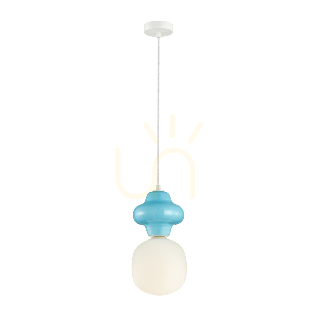Kontrola Závěsná lampa Italux Latera modrá E14 PND-94331-1L-BLU Závěsná lampa Italux Latera modrá E14 PND-94331-1L-BLU