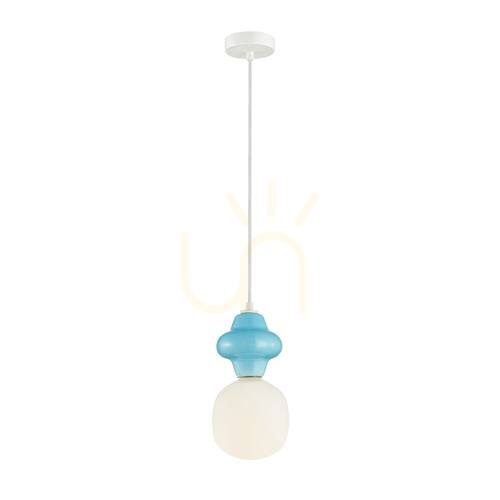 Kontrola Závěsné svítidlo Italux Latera modré E14 PND-94331-1S-BLU