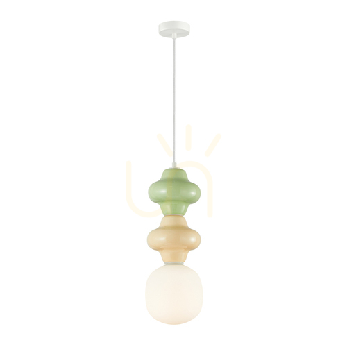 Kontrola Závěsná lampa Italux Latera žlutá E14 PND-94331B-1S-MLTI