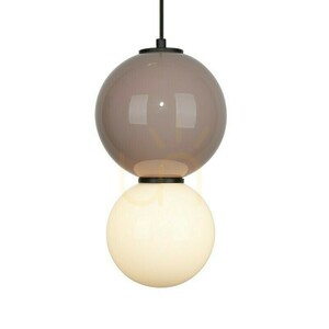 Závěsné LED svítidlo Italux Pieve 6W 3000K hnědo-bílé Ø18 cm PND-95221-1M-BR small 1