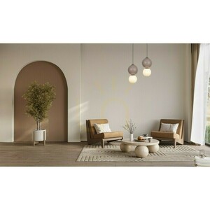 Závěsné LED svítidlo Italux Pieve 6W 3000K hnědo-bílé Ø18 cm PND-95221-1M-BR small 2